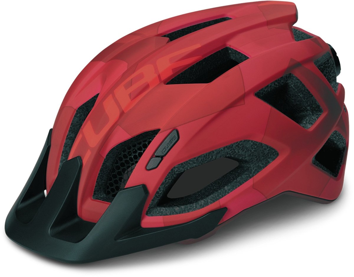 The Electric Bike Shop  Cube Helmet Pathos In Black, Blue, Grey, White, Red, Olive Or Teamlime Large 57-62cm Red