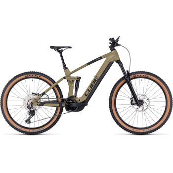 Stereo Hybrid 160 HPC Race 750 Electric Full Suspension Mountain Bike in Olive