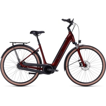 2023 Supreme Hybrid Pro 625 Electric Bike in Red/Black