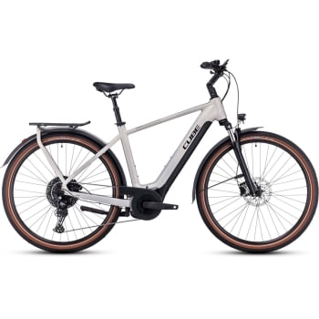 Touring Hybrid Pro 625 Electric Bike in Pearly Silver/Black