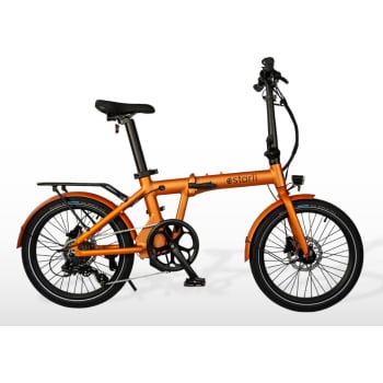 E20.7 7 Speed Pro With Schwalbe Puncture Protection Tyres In Electric Folding Bike In Bondi Blue, Pistachio, Bronze, Sage, Or Slate Grey