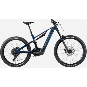 Overvolt AM 7.7 Performance CX 750Wh Electric Full Suspension Mountain Bike In Blue