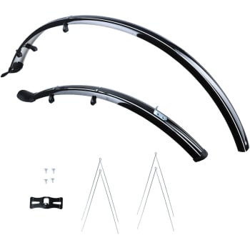 700c Hybrid 46mm Mudguard Set In Black