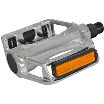 Alloy Eco 9/16 Inch Platform Pedals in Silver