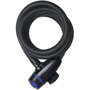 12mm X 1800mm Cable Lock Smoke in Black