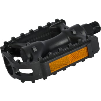 Resin Mountain Bike Pedals 9/16 inch in Black