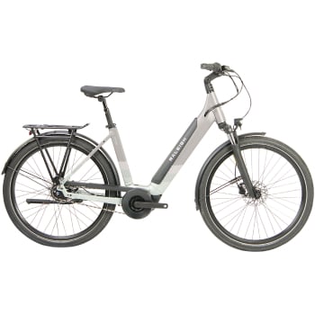 Centros Lowstep Electric Bike With Hub Gears In Silver & Mint