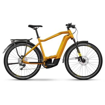2024 Trekking 8 High 750Wh Electric Bike In Metal Lava & Yellow Gloss
